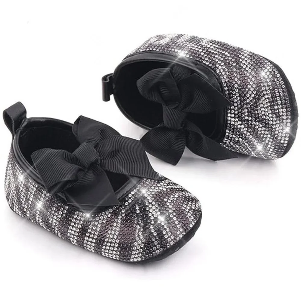 NWT Cute Sparkling Bling Swarovski Rhinestone Baby Girl Princess Shoes +…